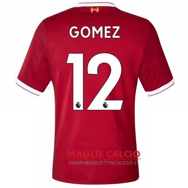 nuova maglietta liverpool 2017-2018 gomez 12 prima